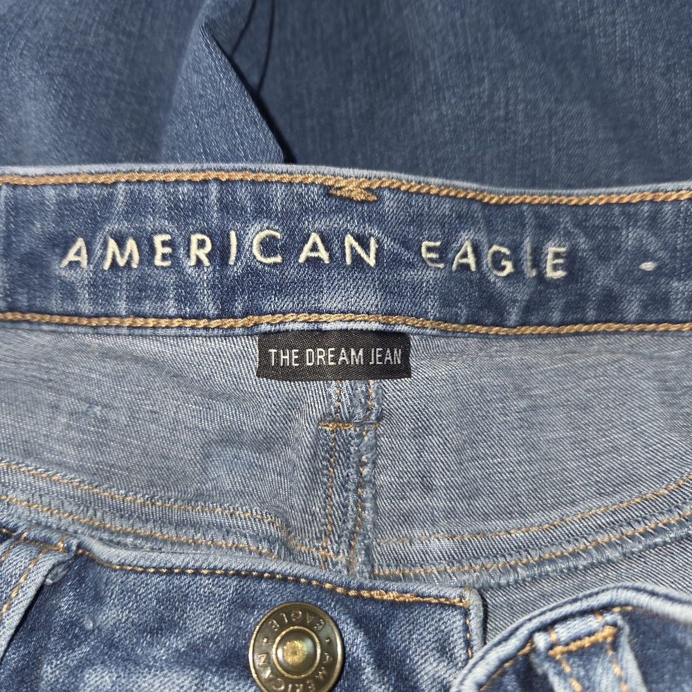 American Eagle Outfitters Light Blue Raw Edged Jeggins. Size 4. PPCP - Picture 7 of 10